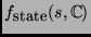 $\ensuremath{f_{\mbox{\small state}}}$