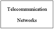 Text Box: Telecommunication
Networks
